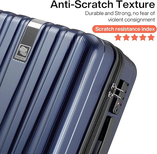 Miniatura 6 de Hanke - Maleta de mano con ruedas giratorias, equipaje TSA, maletas de viaje ligeras y rígidas, de policarbonato (PC), 36 cm, 41 cm, 51 cm, 61 cm