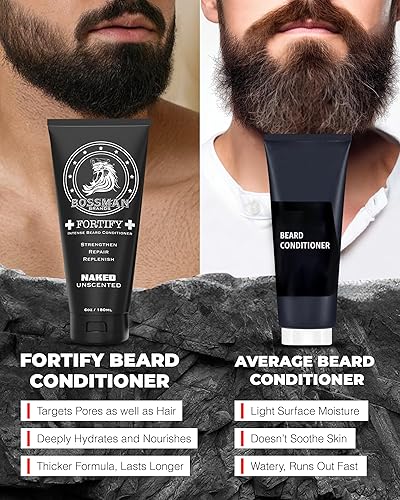 Vista 29 de Bossman Fortify - Acondicionador de barba intenso para hombres (aroma Vetiver X) – Hidrata, repone y protege con ingredientes naturales – Fórmula