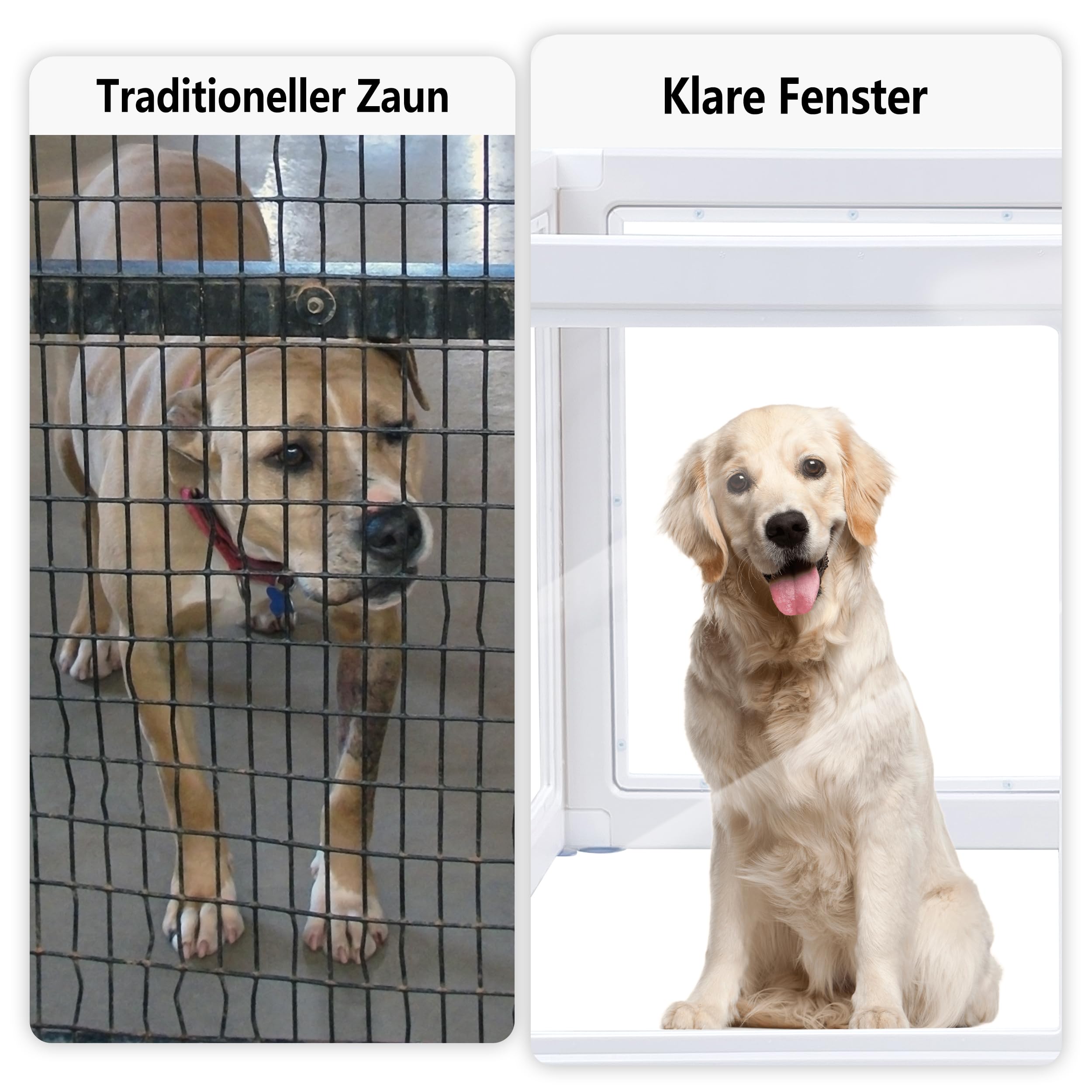 8 Welpenlaufstall Faltbar mit abschließbarer Tür, 120X120X60cm hoch, Welpenauslauf Indoor Transparent, Laufstall Hund für Katzen, Hunde, Kaninchen und kleintiere, rutschfest, weiß