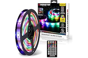 Elevate Your Ambiance with 13.1ft Monster LED Light Strip: Illuminate, Entertain, Transform