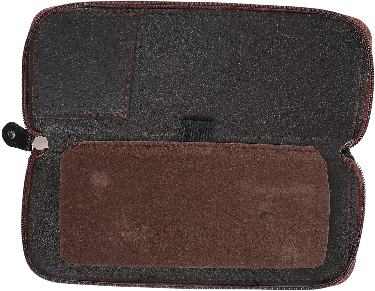 Scissors Storage Bag，Hair Styling Scissor Bag for Hairstylists 2 Holder Professional Barber Case Pu Material Grooming Pouch