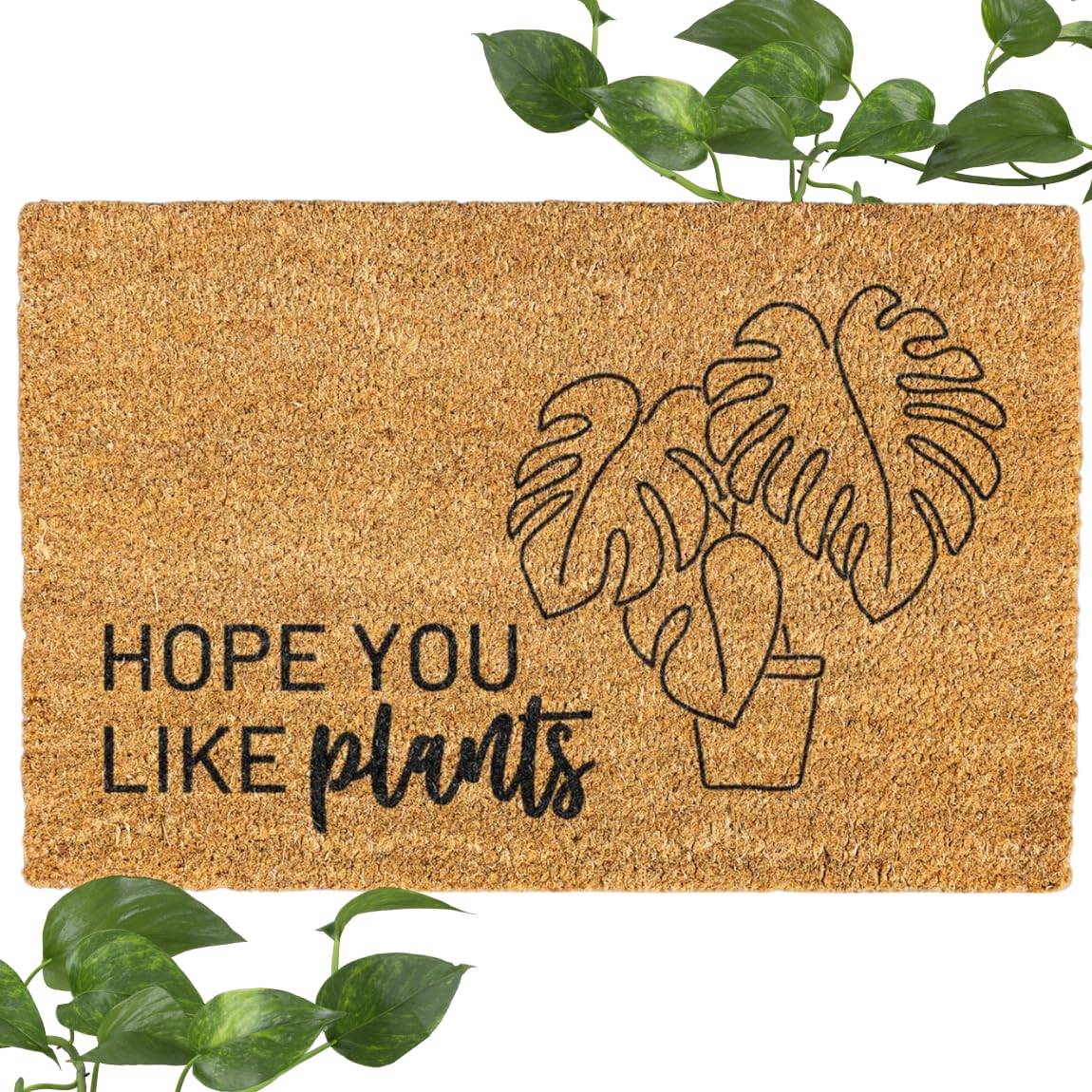 Plant mom Gift for Gardener Woman - Plant Lady gifts - Mom Gifts - Housewarming - Friend Birthday Gift - Plant Gifts for women - Plant Door mat - plant mom gifts - Door mat