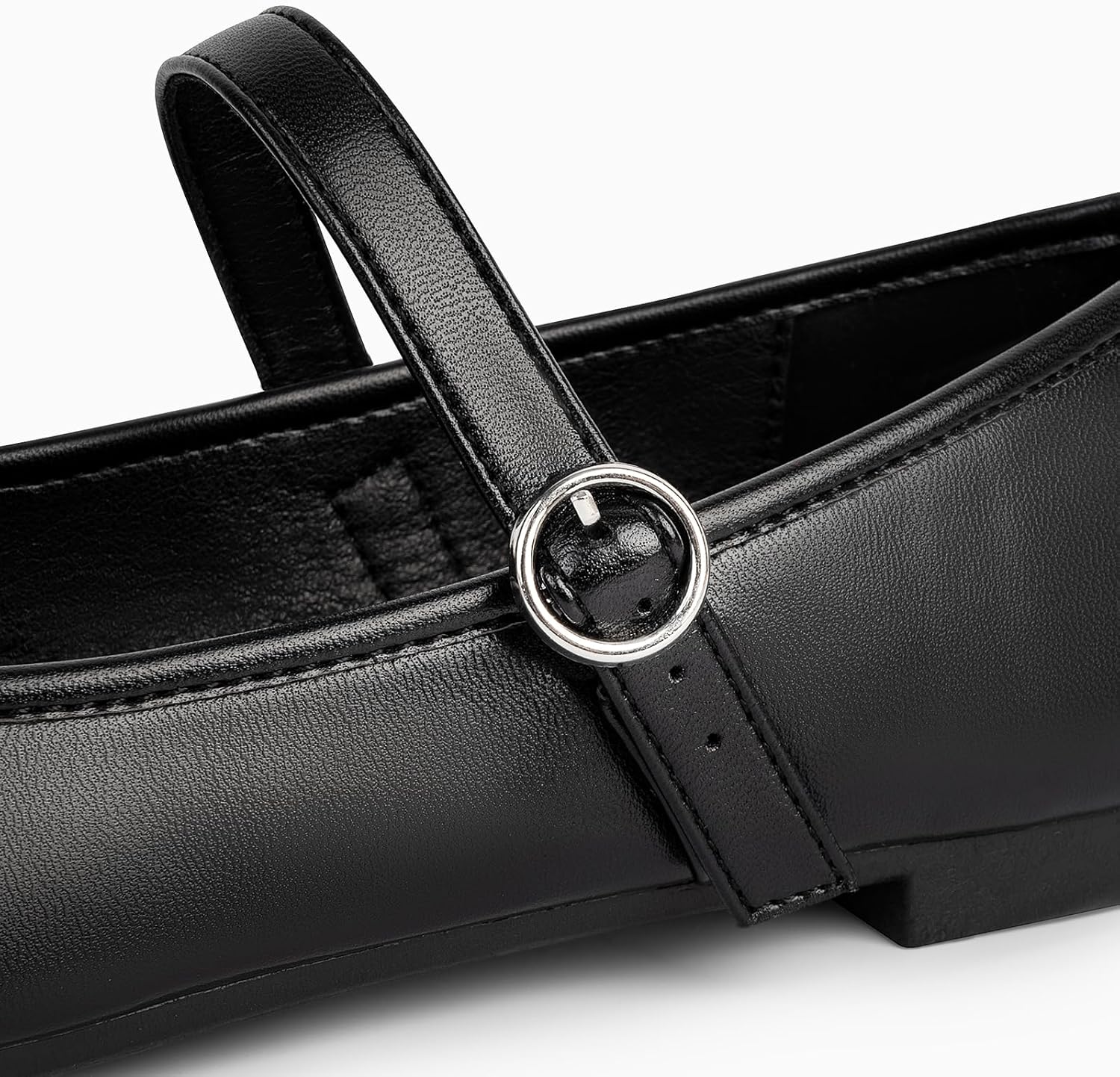 Mary Jane Shoes Women Flats：Square Toe Black Flats - Ballet Flats for Women - Comfortable Ankle Strap Flats - Image 6
