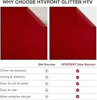 Vista 48 de HTVRONT - Rollos de vinilo termotransferible (HTV) blanco y negro, 12 pulgadas x 15 pies de vinilo de planchado para Cricut & Cameo, para camisas