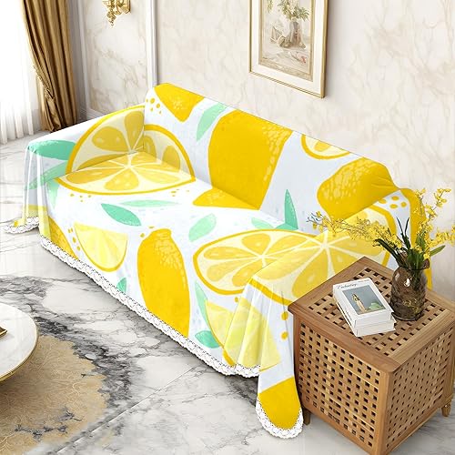 Vista 21 de Funda de sofá con estampado floral, fundas de sofá resistentes a las manchas, protector universal de muebles