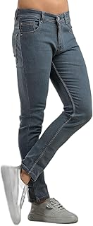 Slim Fit Men's Jeans - Crafted from Cotton to Cater to Your Comfort Demands, This Pair of Mid Rise Jeans Collection 341 from Offers You a Fashionable Look effortlessly-picture-45