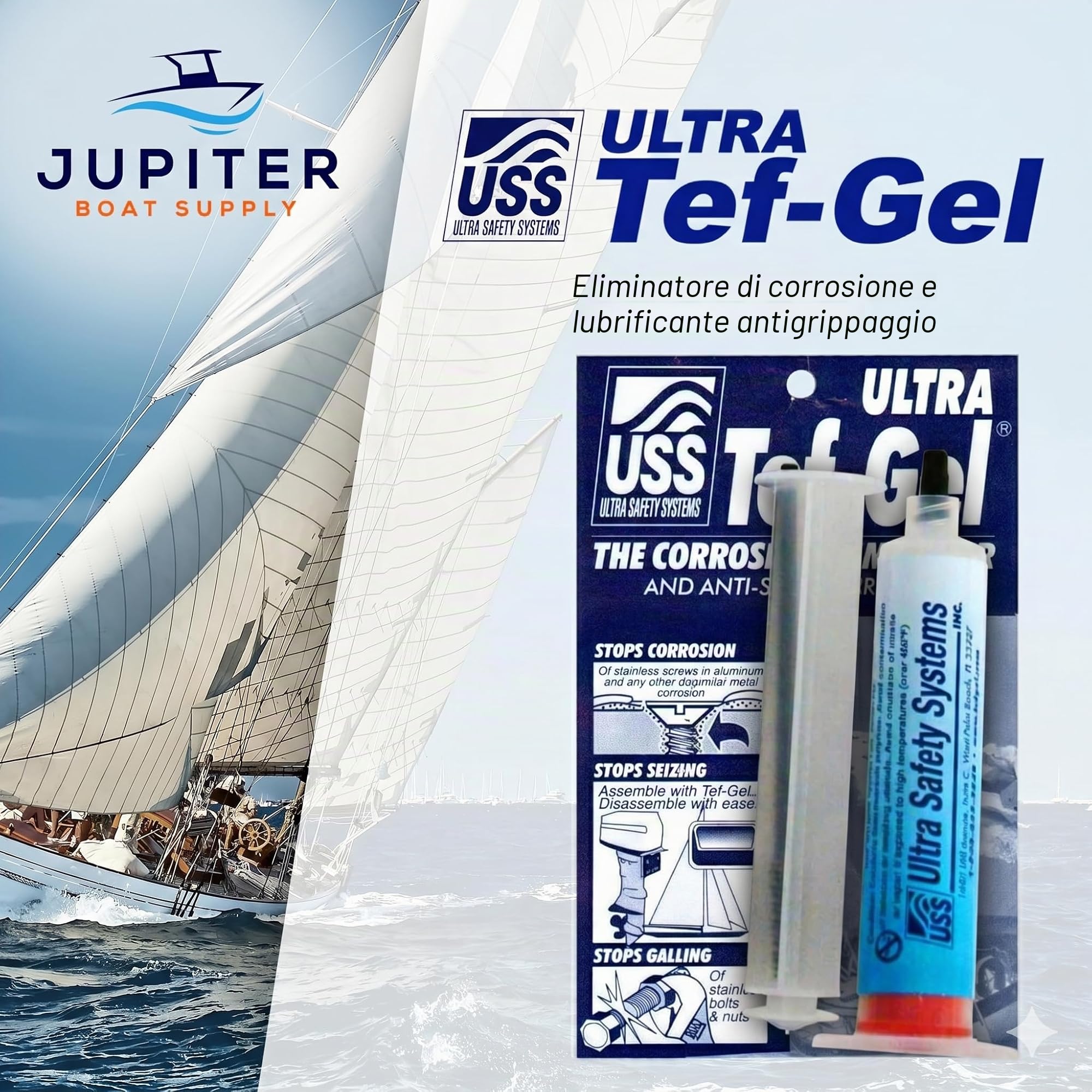 TEF-GEL Lubrificante Anticorrosione Galvanica, Siringa da 28g (1oz)