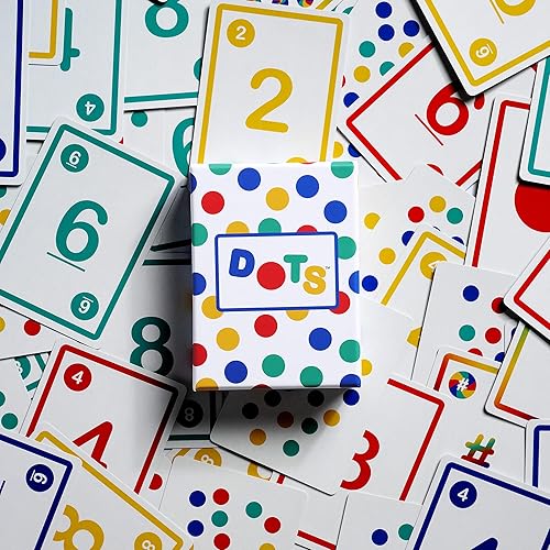 Miniatura 4 de DOTS - Juego de cartas para toda la familia, juego de cartas a juego, ritmo rápido, fácil de aprender para adultos, familias y niños 2 a 6