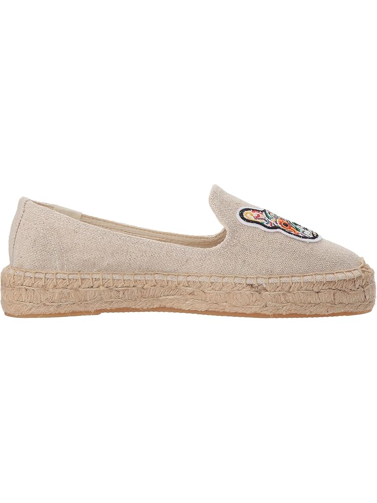 Soludos Frenchie Embroidered Platform Smoking Slipper