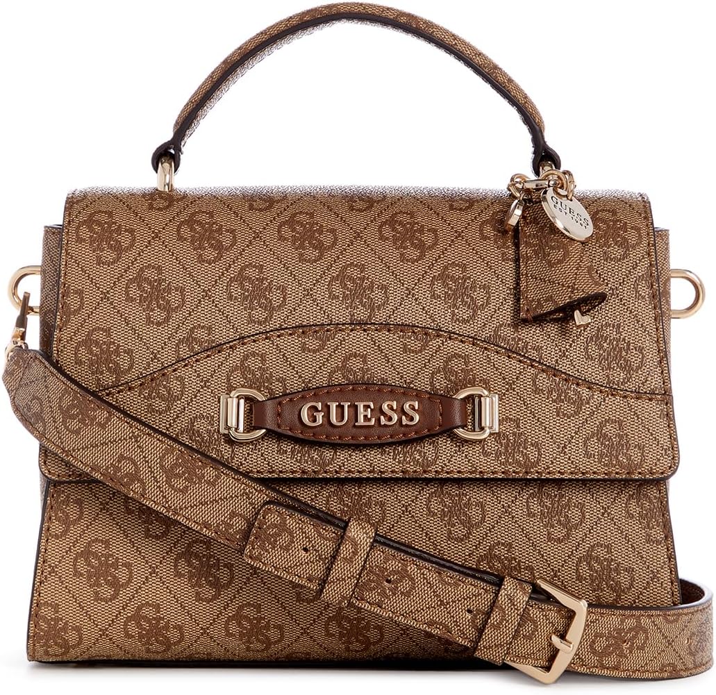 Women Emera Logo Top Handle Flap Handbag