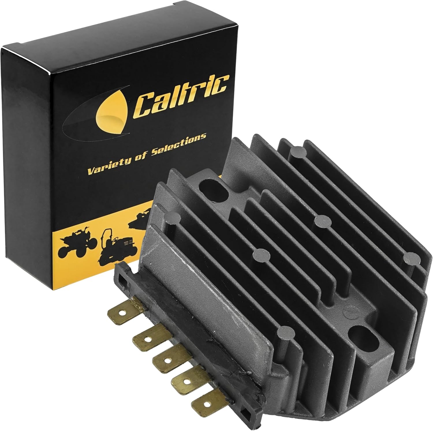 Caltric Regulator Rectifier Compatible With John Deere Tractor 670 770 870