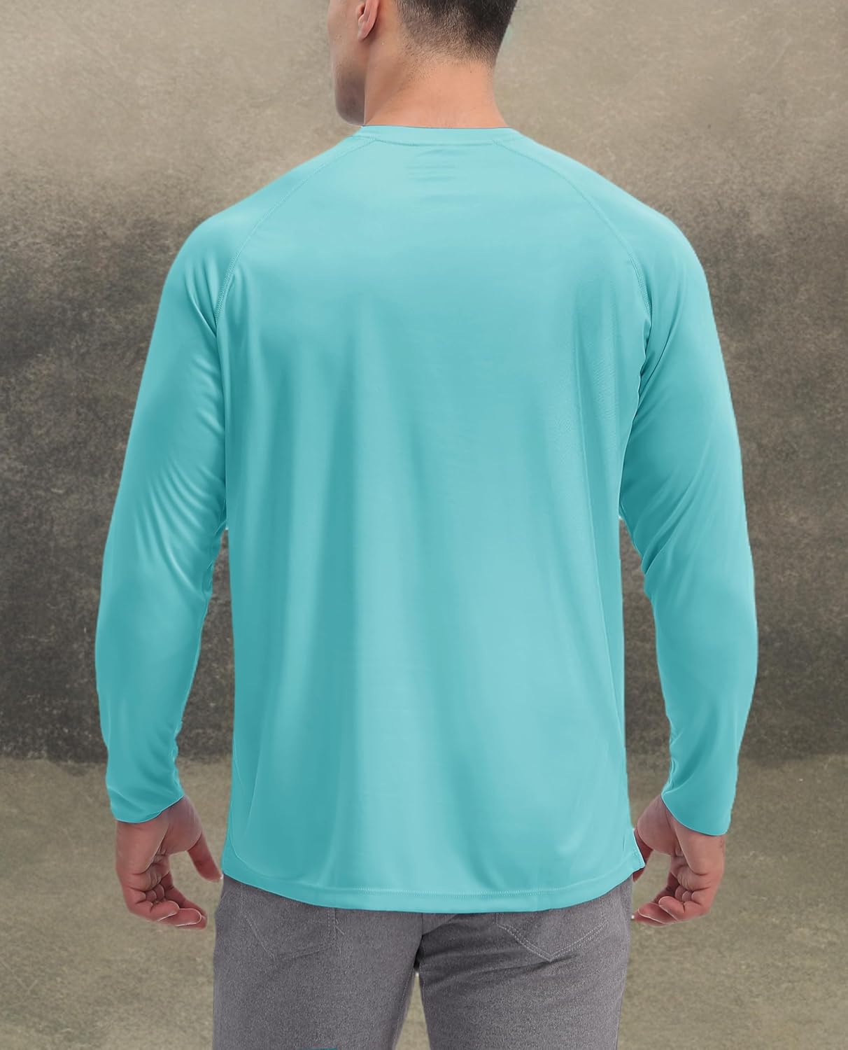 KEFITEVD Men's UV Sun Protection UPF 50+ Shirts Long Sleeve Rash Guard Workout Quick Dry Shirt for Hiking Fishing Swimming - Image 8