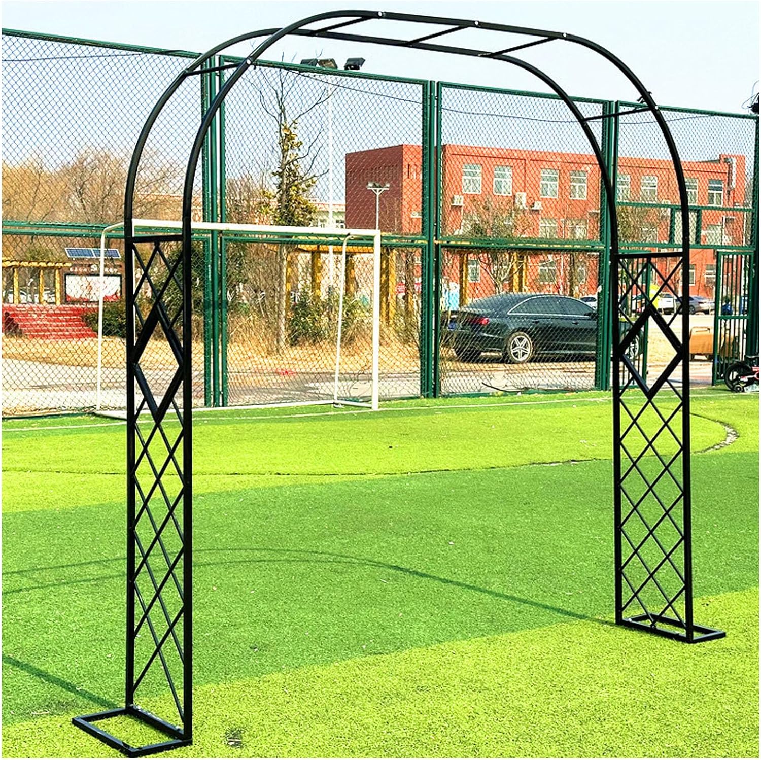 Outdoor Trellis Arbor Archway,Arbor Trellis,Garden Archway For Backyard,for Climbing Plants,Support Various Bridal Party Decoration,Pergola Arbor,Lawn,Party,Ceremony Wed(Size:340*230*40cm,Color:black)