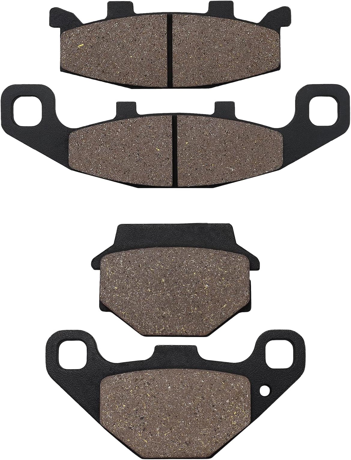 Cyleto Front and Rear Brake Pads for Ninja 500 EX500 EX 500 1994-2009 ZR 250 ZR500 A Balius 500 1991-1995 ZZR 250 EX 250 H 1990-2001 GPz 500 GPz500 S EX 500 D 1994-2001