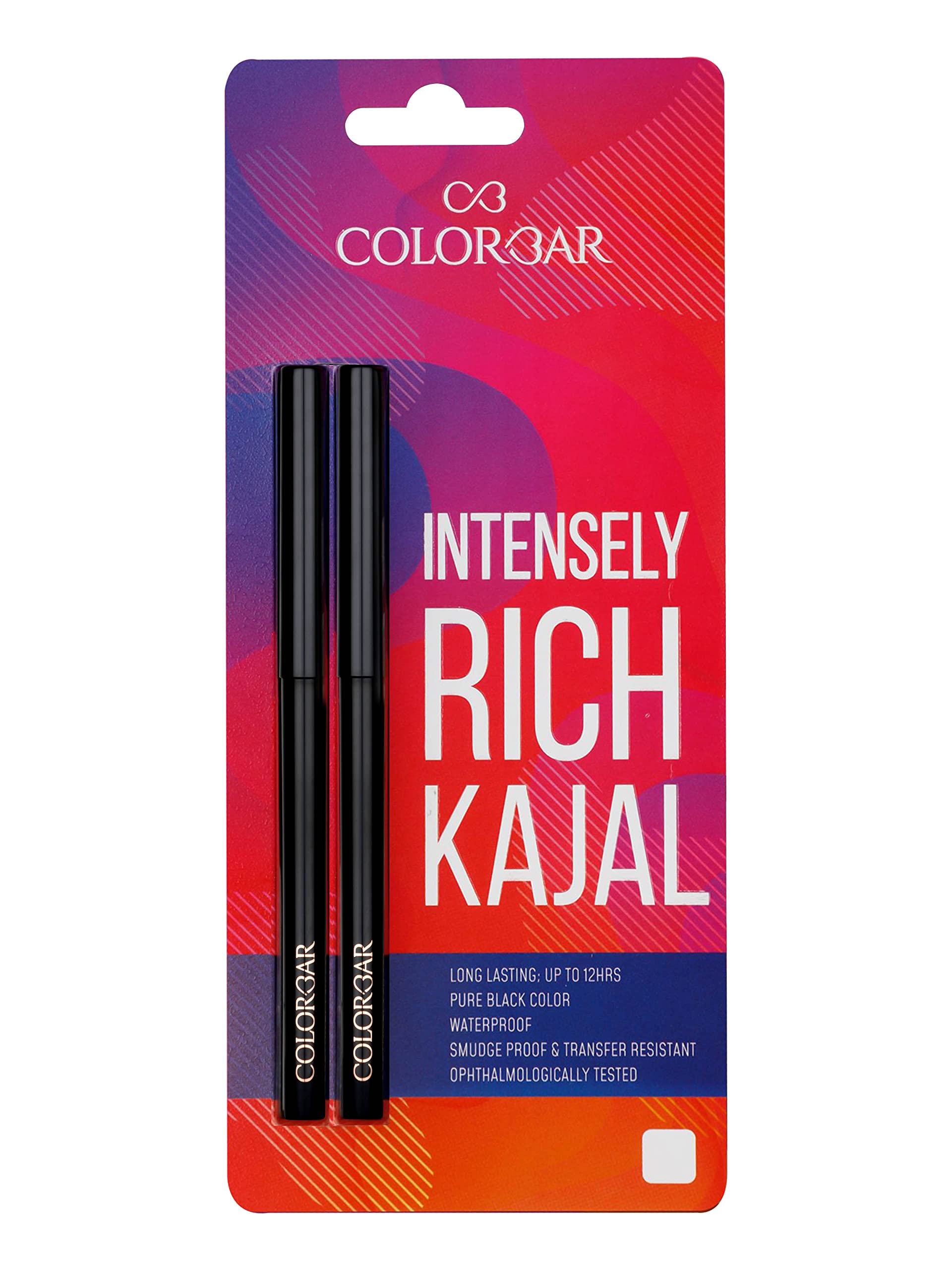 Colorbar Intensely Rich Kajal-Duo Creatively Black, 0.60 g