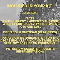 Vista 4 de Master Vintner - El kit de recetas de vino italiano nebbiolo seleccionado sommelier hace 6 galones