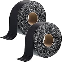 Vista 10 de Fabbay 2 rollos de cinta de relleno de grietas de asfalto para reparación de entradas y sellador de grietas para asfalto, estacionamiento, techo