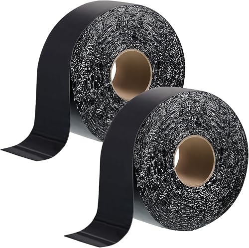 Miniatura 10 de Fabbay 2 rollos de cinta de relleno de grietas de asfalto para reparación de entradas y sellador de grietas para asfalto, estacionamiento, techo