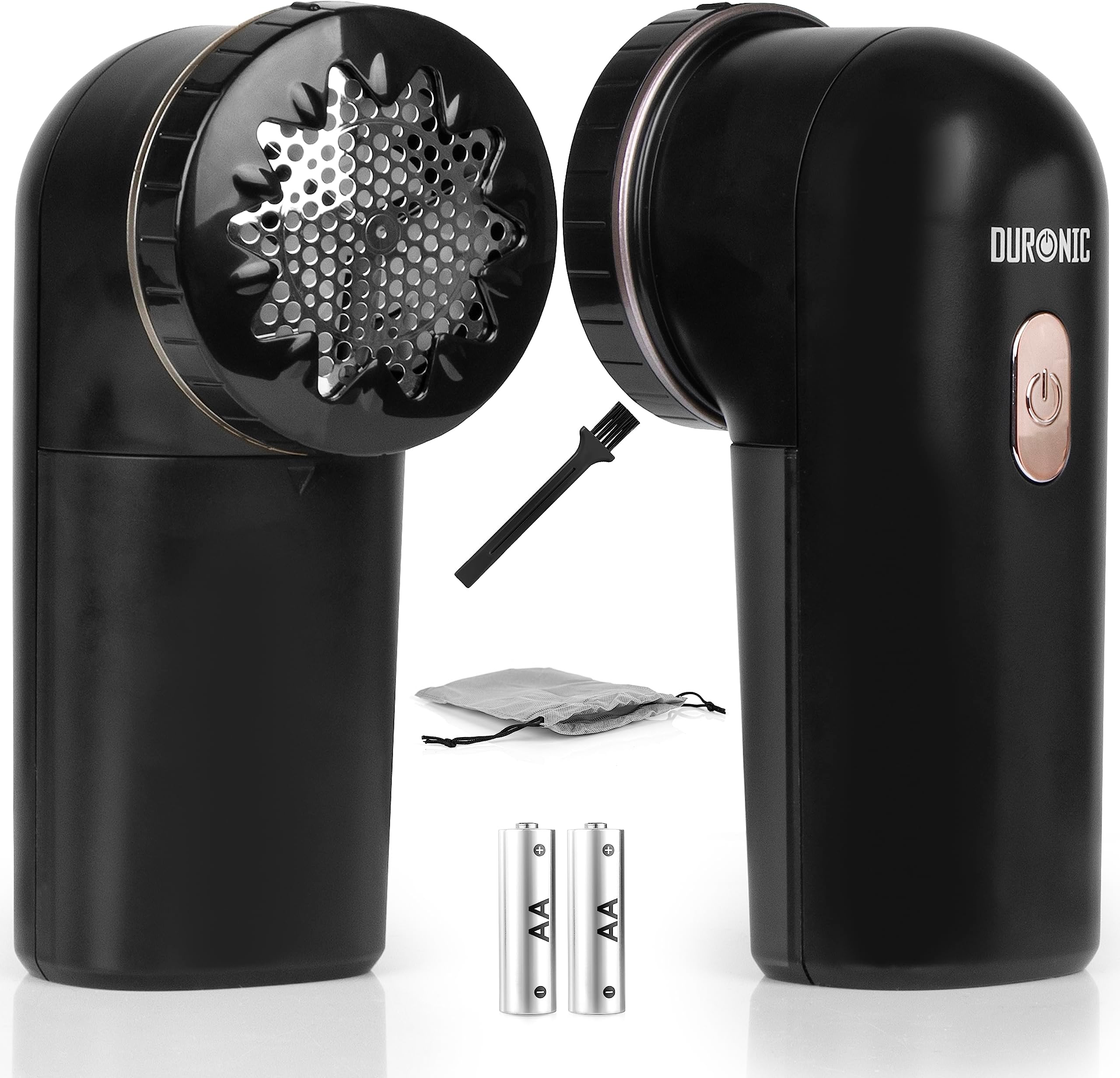 Bobble Remover FS22 BK Fabric Shaver Defuzzer Clothing Lint Removers, Depiller, Small Fuzz Pill Debobbler for Couch Clothes Sweaters - Black
