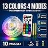 Luces LED Sumergibles Miniatura, Velas LED Impermeables Pequeñas con Control Remoto a Batería, Cambio de Color RGB para Floreros, Fiestas en Casa, Bodas, Centros de Mesa, Fuentes, Faroles de Halloween 3