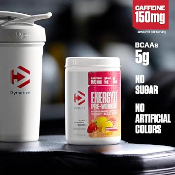 Dymatize Elite 100% Whey Protein Powder, Gourmet Vanilla, 2 Pound Energyze Pre-Workout, Strawberry Lemonade, 30 Servings Bundle