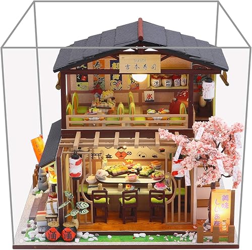 Miniatura 8 de Cool Beans Boutique Kit de casa de muñecas en miniatura Tienda de sushi japonesa de madera (tienda de sushi japonesa)