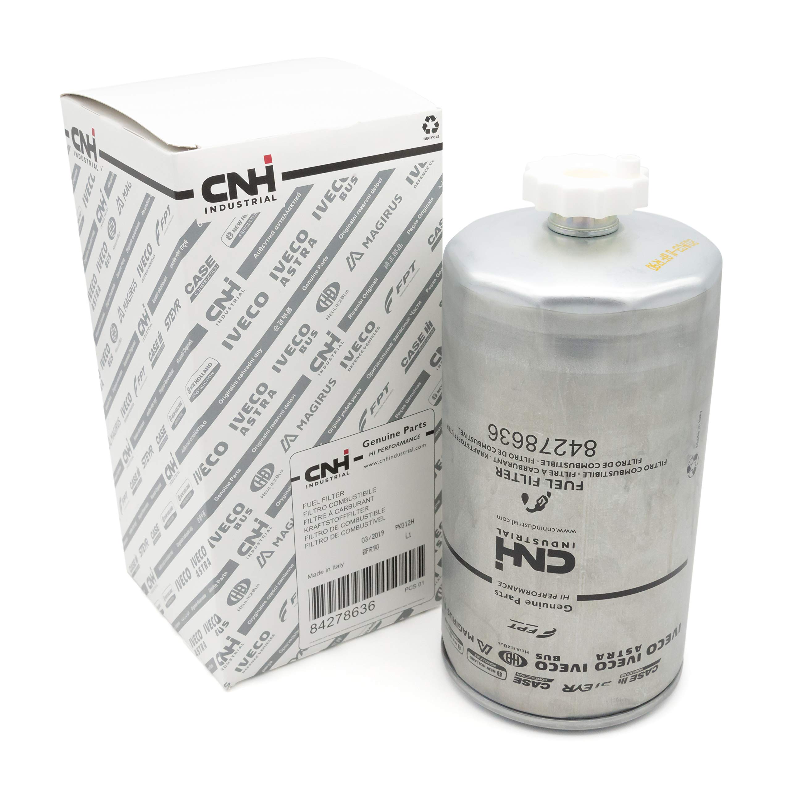 CNH New Holland Case Original 84278636 - Filtro de combustible para tractores (1 unidad)