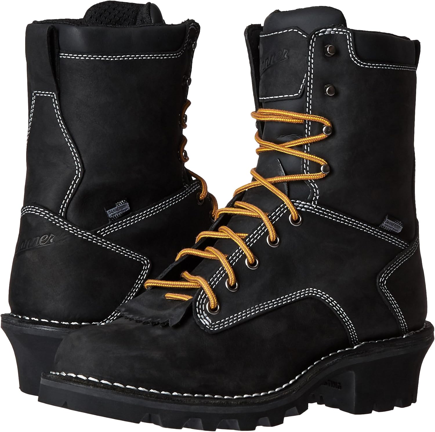 Danner Logger Boots for Men - Waterproof, Oiled Nubuck Leather on a Lightweight Platform with Vibram 360 Traction Outsole with 90-Degree Heel - Image 6