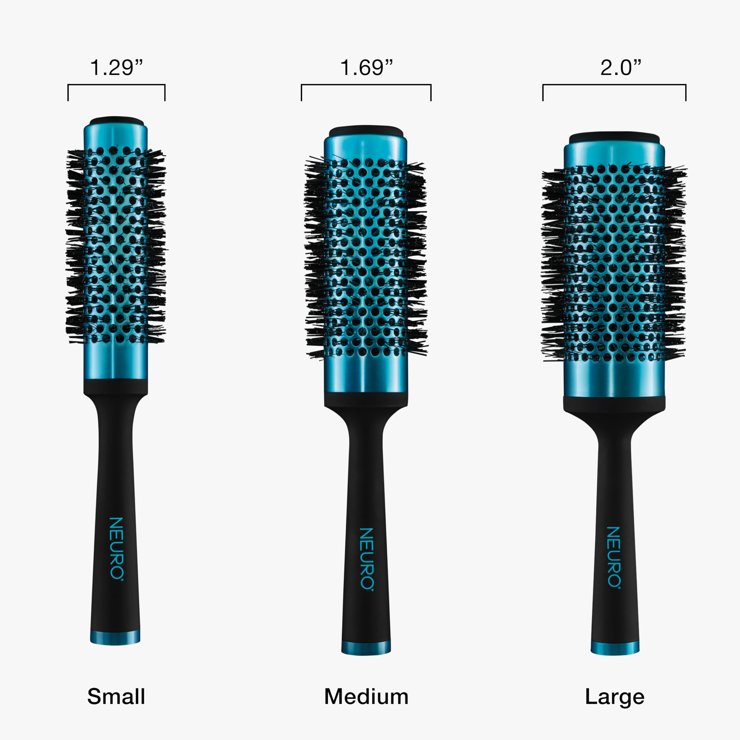 Neuro Paul Mitchell - Cepillo redondo de titanio, para secar todo tipo de cabello, grande