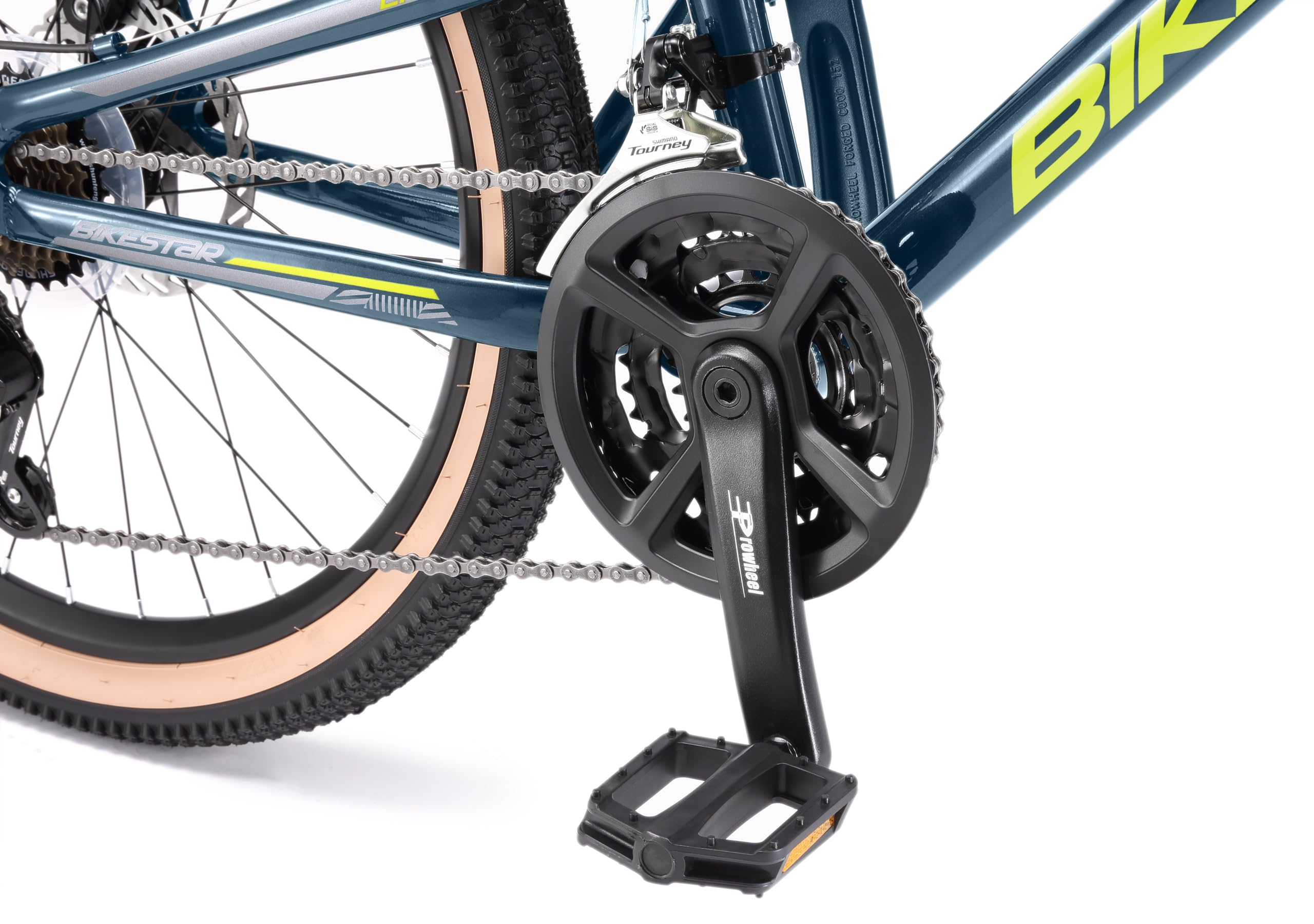 BIKESTAR Bicicleta de montaña de Aluminio Suspensión Doble Bicicleta Juvenil 24 Pulgadas de 9 años | Cambio Shimano de 21 velocidades, Freno de Disco | niños Bicicleta