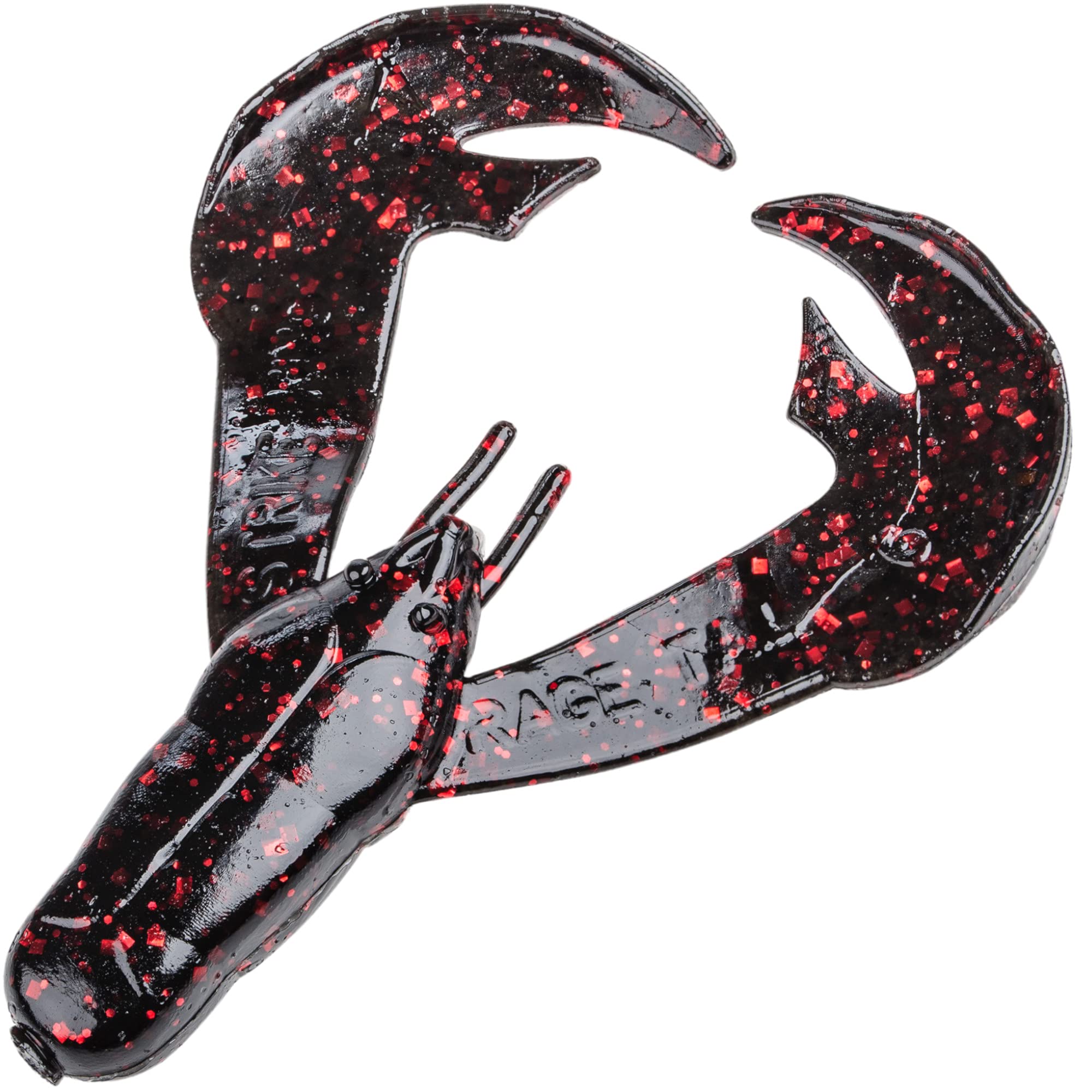 Strike King Rage Tail Chunk Bait - Fishing Soft Plastic Lure Trailer, 7 Pieces