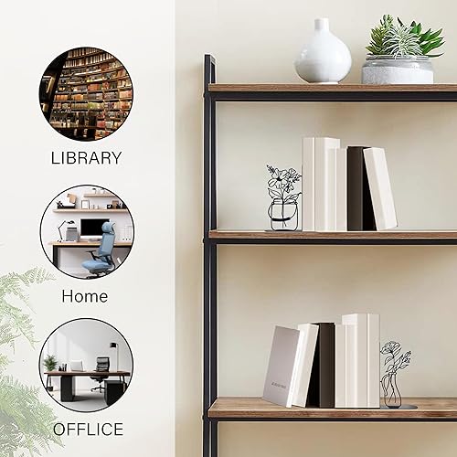 Miniatura 6 de Extremos de libro de flores de metal, bonitos extremos de libro para decoración de oficina en el hogar, extremos decorativos para libros, regalo