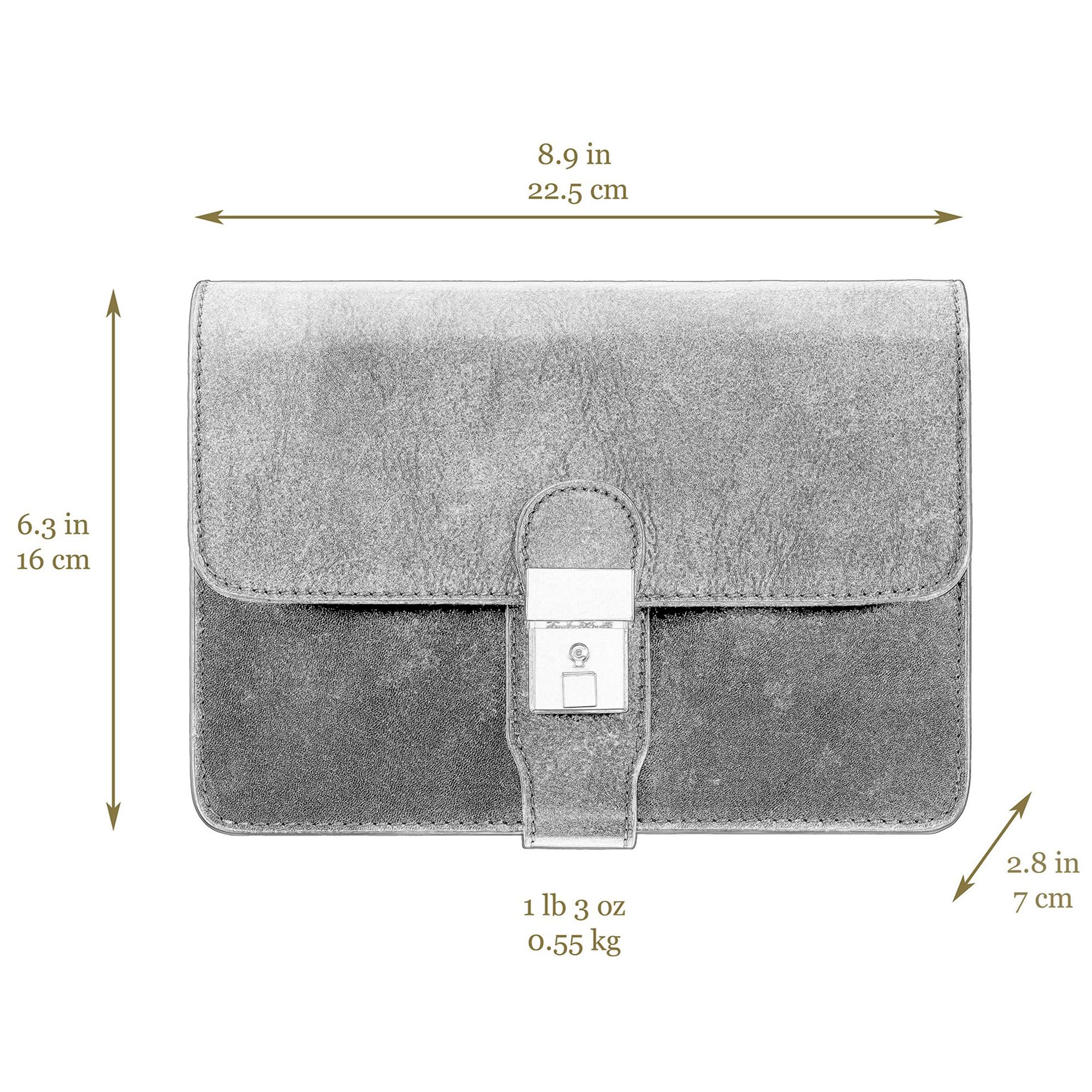 Time Resistance Pochette in pelle Borsa piccola da uomo - Borsa da polso da uomo