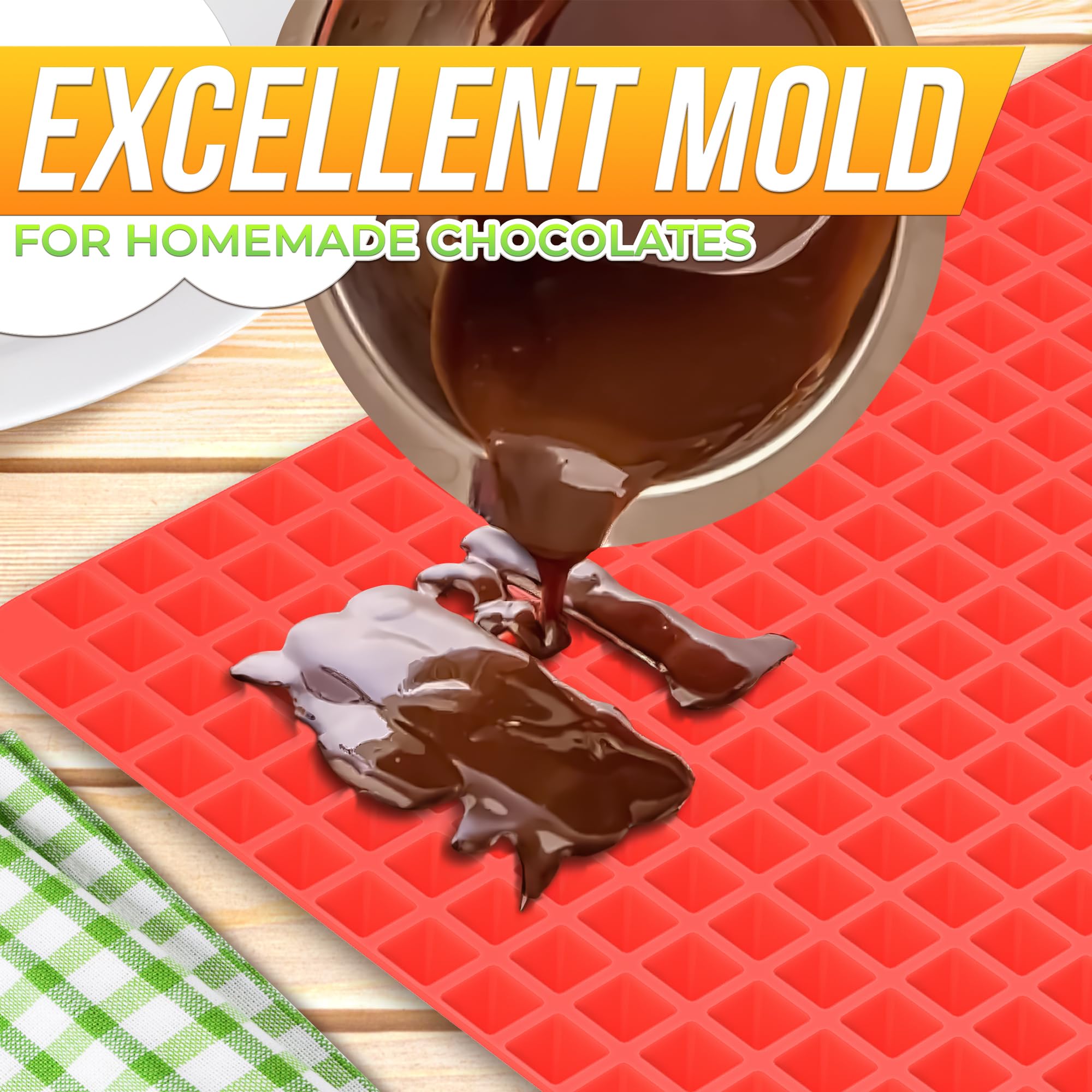 Alfombrilla de silicona para hornear, hoja de pirámide, alfombrilla de silicona saludable para horno, alfombrilla de cocción antiadherente para reducir la grasa para horno, barbacoa, asar, repostería