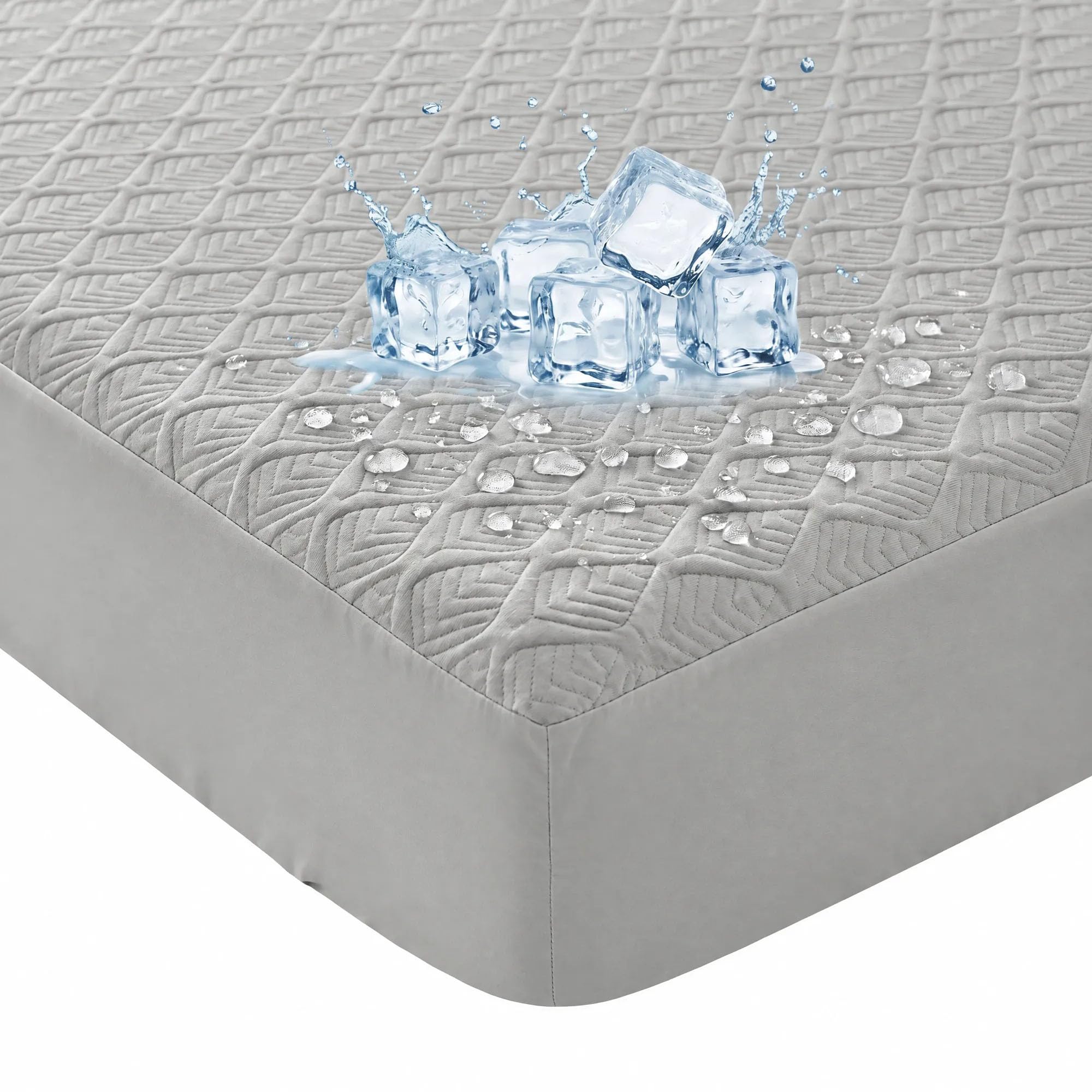 Softhour Twin Cooling Mattress Protector ，3D Waterproof Mattress Protector