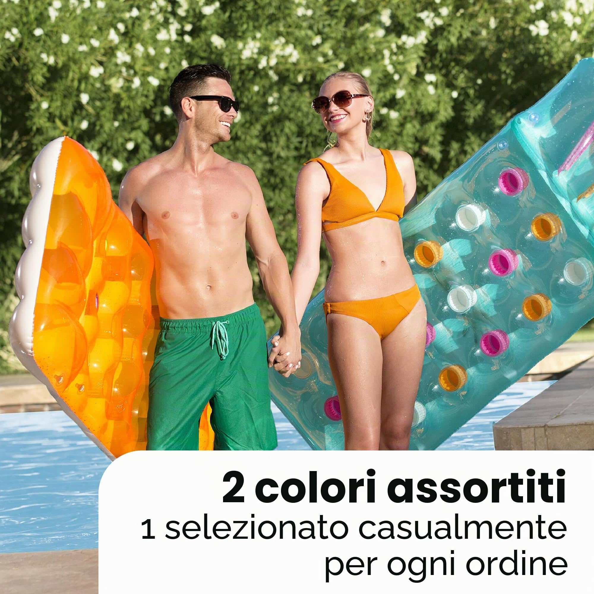 Bestway 43014-2 Materassino Gonfiabile Fashion 188 x 71 cm Multicolore