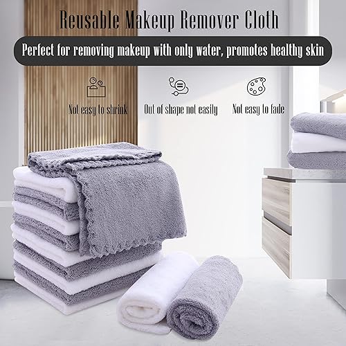 Vista 72 de TENSTARS - Toallas de mano para baño con dobladillo de seda, secado rápido, toalla absorbente de microfibra ultrasuave para baño, fitness, gimnasio