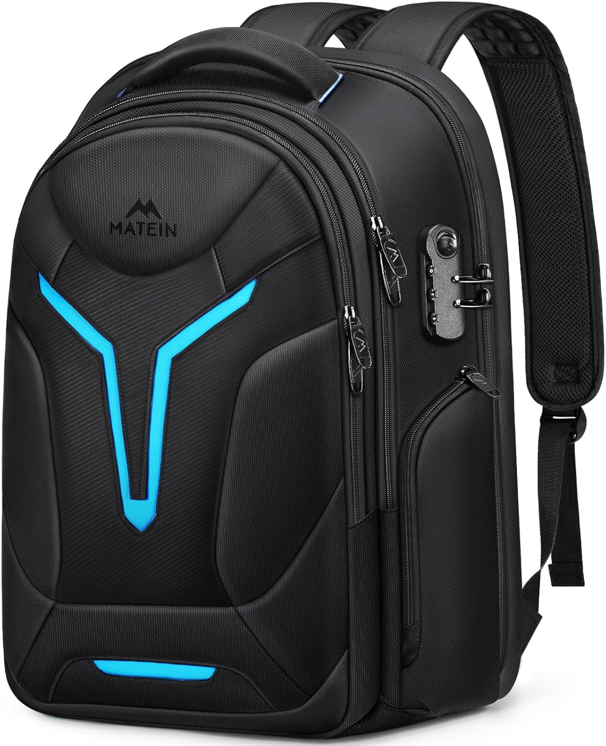 MATEIN 18 inch Gaming Backpack with Thick Padded Laptop Compartment, Anti Theft Extra Large Laptop Backpack with USB-C Charging Port, Waterproof Travel Bag with Tech Organizer for Gaming Accessories