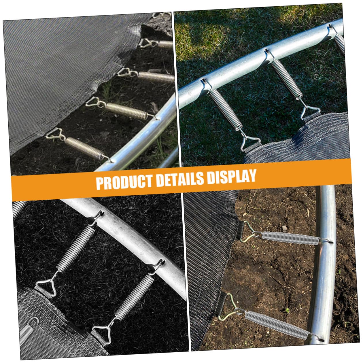Federn für Trampoline Verzinkte Zugfedern aus Stahldraht Universalfedern als Ersatz und Reparaturteile für Trampoline und Leichtindustrie