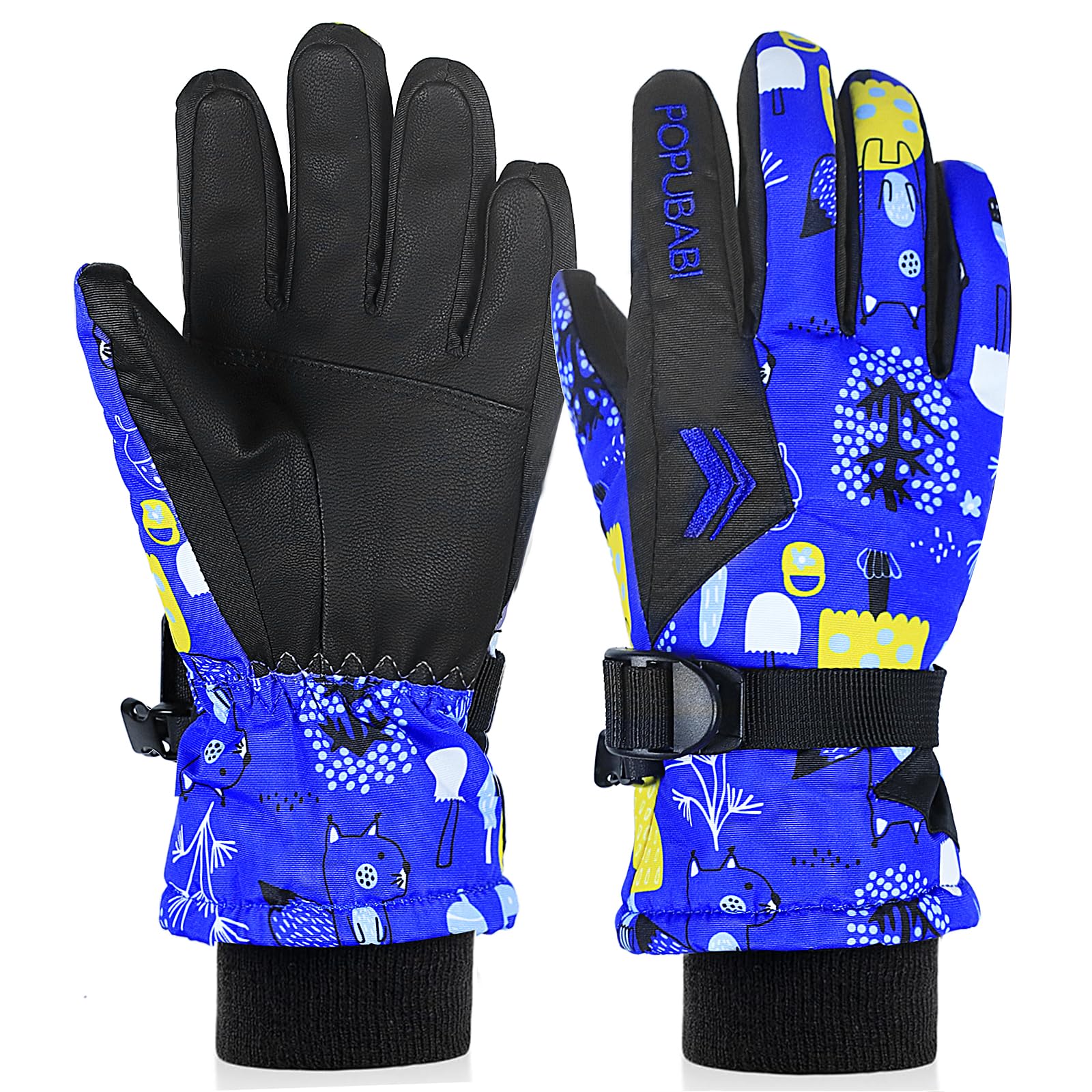 Guantes de Esquí para Niños y Niñas, Impermeables y a Prueba de Viento, Cálidos para Snowboard, Ciclismo y Deportes de Invierno