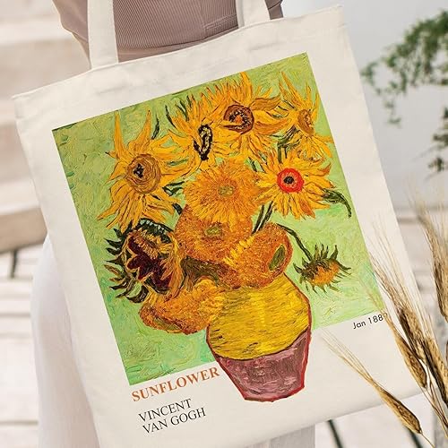 Miniatura 2 de Andeiltech Bolsa de lona estética, bonita, vintage, bolsa de hombro con libro, regalos reutilizables, bolsas de comestibles para mujeres