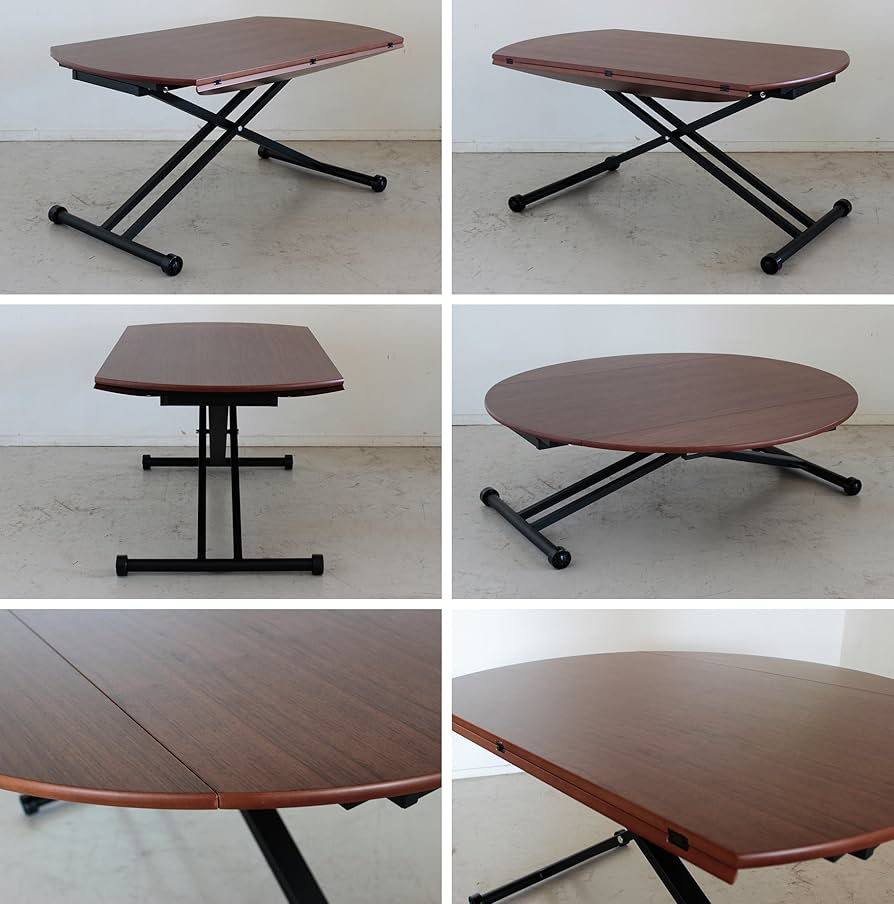 大川家具　東馬　昇降式バタフライテーブル 120cm Amazon.co.jp: 大川家具 東馬 昇降テーブル ナチュラル 120cm幅