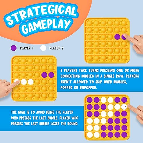 Miniatura 6 de Juguete para la ansiedad, paquete de 8 burbujas, juguete sensorial cuadrado para presionar, 8 colores, recuerdos de fiesta