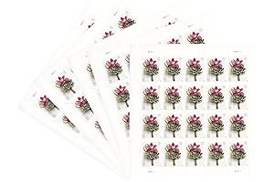 Contemporary Boutonniere Forever Stamps, 5 Sheets of 100 Wedding Stamps