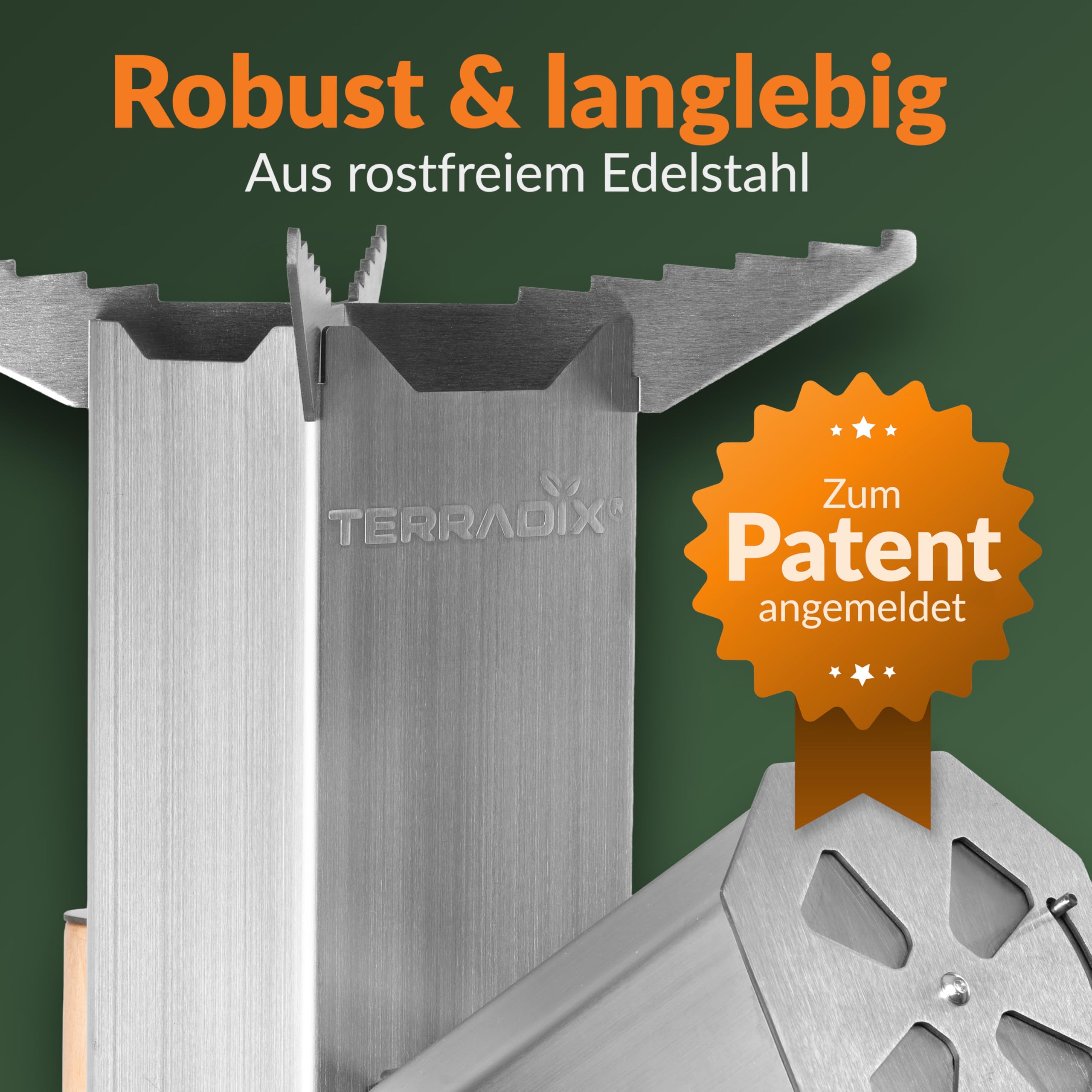 Raketenofen Campinggrill Edelstahl - kochen, braten, grillen - komplett zerlegbar mit Tragetasche- mit Holz oder Kohle befeuerbar