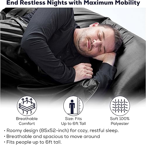 Miniatura 10 de CAMPCONE Forro de saco de dormir sedoso para clima fríocálido, sábanas de viaje XL para hotel de 85 x 52 pulgadas, saco de dormir ligero con