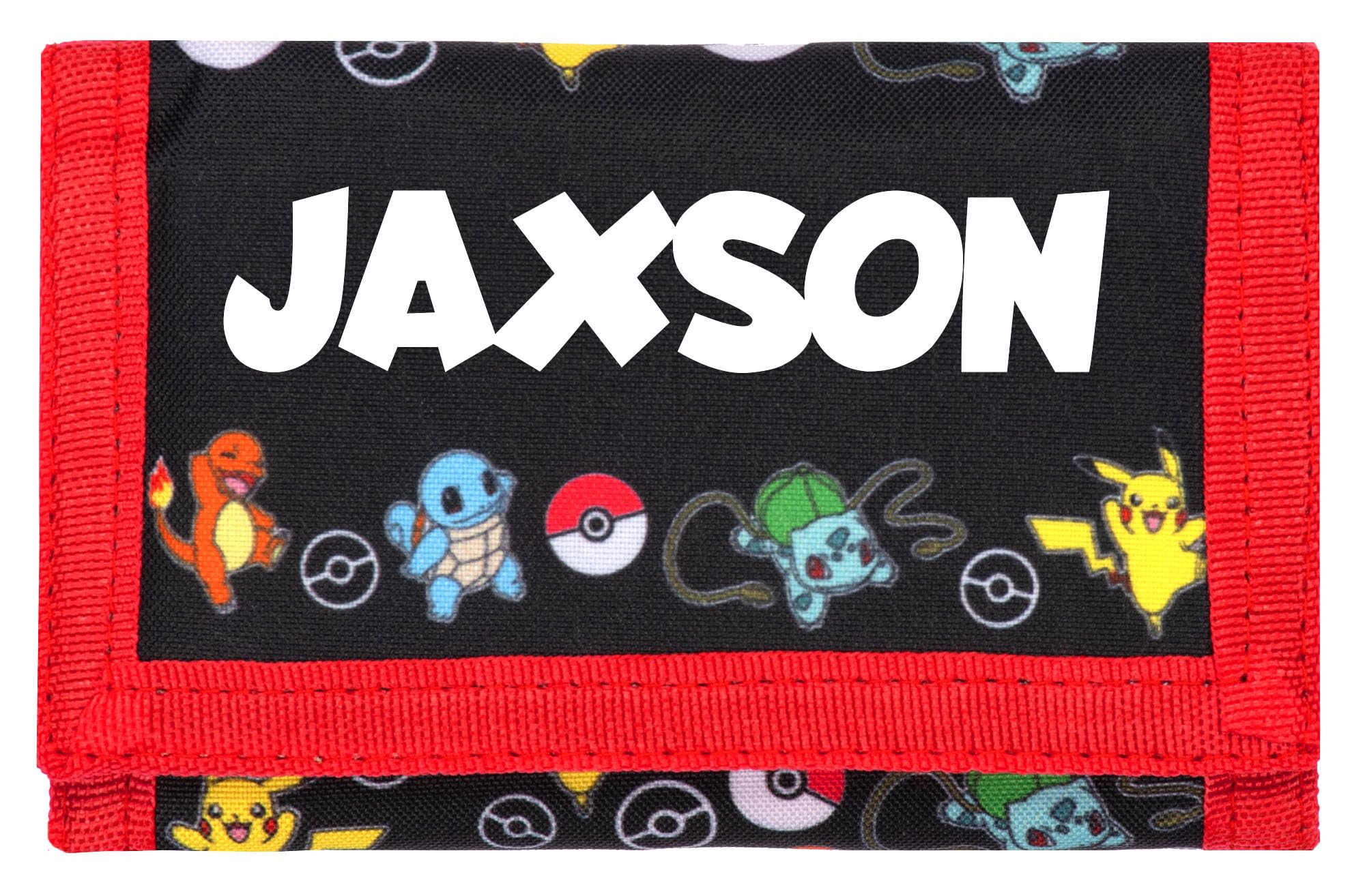 Pokémon – Portefeuille personnalisé pour enfants – Cadeau parfait pour les enfants – Design durable et amusant pour garçons et filles, Rouge