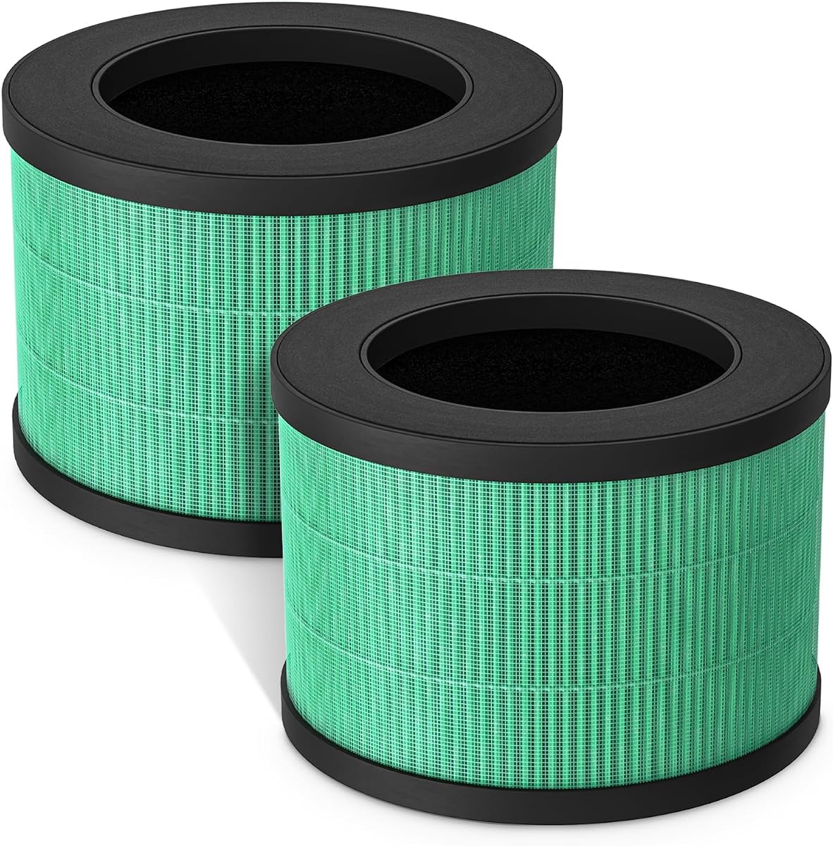 Fil-fresh 2-Pack MK01 & MK06 Replacement Filter, Compatible with AROEVE | MK01 & MK06, ToLife TZ-K1, Kloudi DH-JH01 Air Purifier, 4-in-1 H13 True HEPA & Activated Carbon, Pet Dander Version
