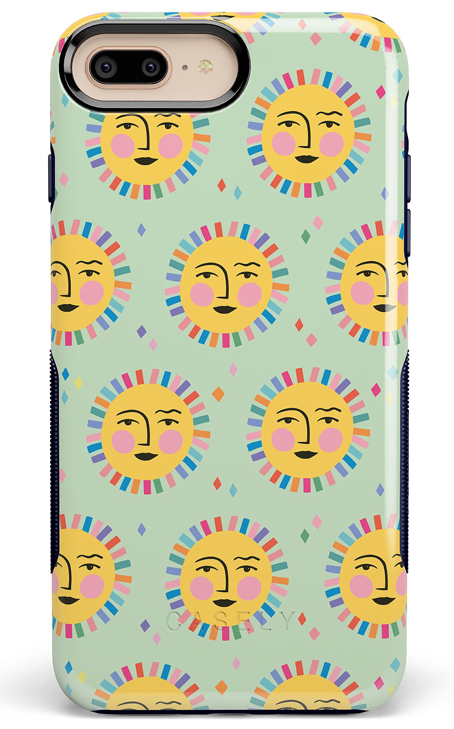 Casely iPhone 6/7/8 Plus Case | Sunny Days | Sun Patterned | Bold Protective Design