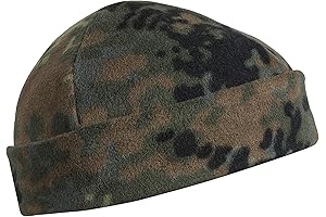 Helikon-Tex Microfleece Beanie: Stay Warm and Camouflaged with Flecktarn Pattern